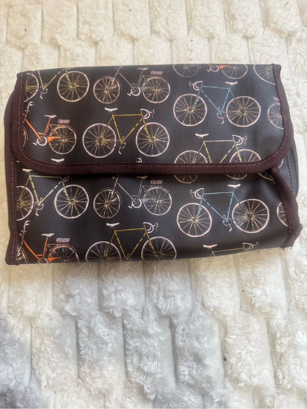 Danica Studio Bicycle Print Hanging Travel Toiletry Organizer Cosmetic Bag